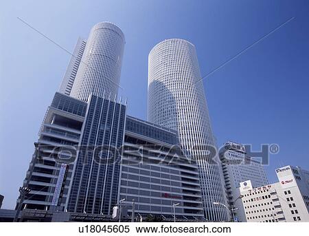 Stock Photography - JR Central Towers, Nagoya, Aichi, Japan. Fotosearch