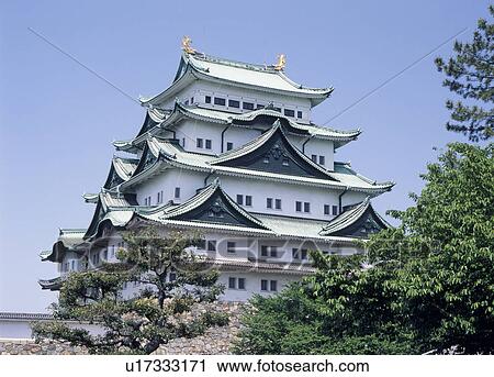 Stock Image - Nagoya Castle, Nagoya, Aichi, Japan. Fotosearch