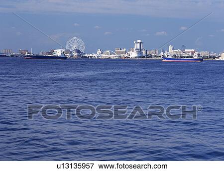 Port Of Nagoya, Nagoya, Aichi, Japan View Large Photo Image Stock Photo - Port Of Nagoya, Nagoya, Aichi, Japan. Fotosearch