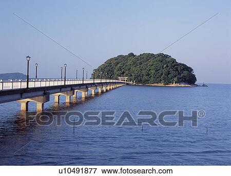 Stock Photo - Takeshima Island, Gamagori, Aichi, Japan. Fotosearch