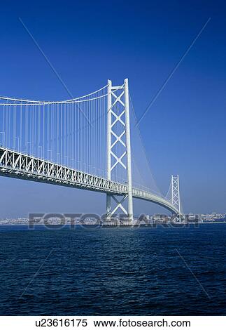 Akashi Kaikyo Bridge, Kobe, Hyogo, Japan View Large Photo Image Stock Photography - Akashi Kaikyo Bridge, Kobe, Hyogo, Japan. Fotosearch