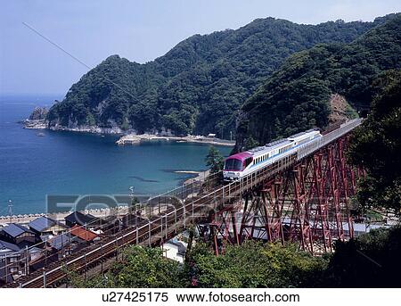 Stock Photography - Amarube Bridge, Kami, Hyogo, Japan. Fotosearch