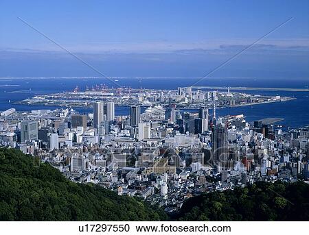 Cityscape Of Kobe, Hyogo, Japan View Large Photo Image Stock Image - Cityscape Of Kobe, Hyogo, Japan. Fotosearch
