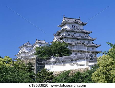 Stock Image - Himeji Castle, Himeji, Hyogo, Japan. Fotosearch