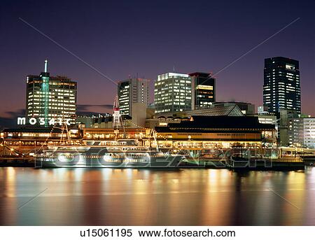 Night View Of Kobe Harborland, Kobe, Hyogo, Japan View Large Photo Image Stock Photography - Night View Of Kobe Harborland, Kobe, Hyogo, Japan. Fotosearch