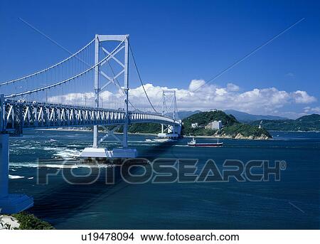 Onaruto Bridge, Minamiawaji, Hyogo, Japan View Large Photo Image Picture - Onaruto Bridge, Minamiawaji, Hyogo, Japan. Fotosearch