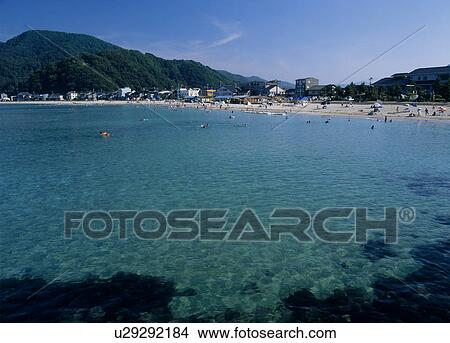 Picture - Takenohama Beach, Toyooka, Hyogo, Japan. Fotosearch
