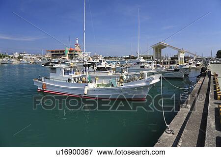 Stock Photo - Itoman Fishing Port, Itoman, Okinawa, Japan. Fotosearch