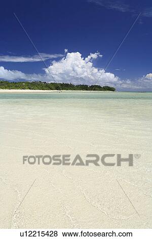 Stock Photo - Kondoi Beach, Taketomi, Okinawa, Japan. Fotosearch