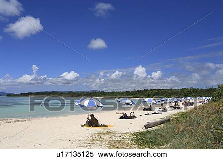 Stock Photography - Kondoi Beach, Taketomi, Okinawa, Japan. Fotosearch