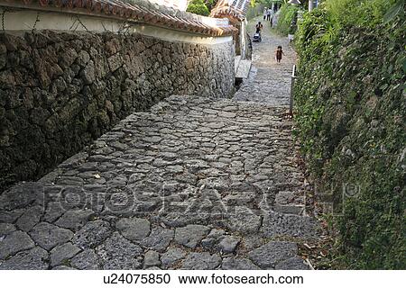 Shurikinjocho Stone Pavement, Naha, Okinawa, Japan View Large Photo Image Stock Image - Shurikinjocho Stone Pavement, Naha, Okinawa, Japan. Fotosearch