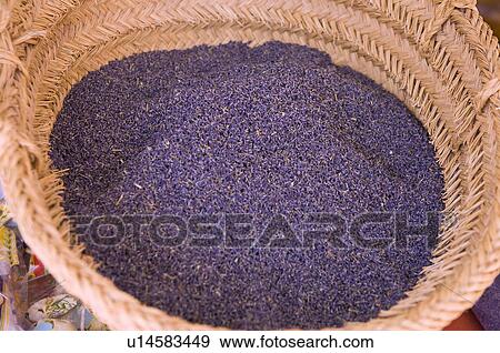 Dried lavender flower in basket View Large Photo Image Stock Photo - Dried lavender flower in basket. Fotosearch