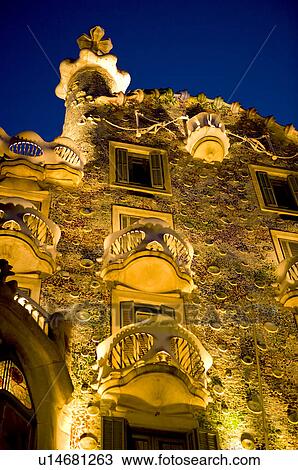 Spain, Catalonia, Barcelona, Casa Batllo View Large Photo Image Stock Image - Spain, Catalonia, Barcelona, Casa Batllo. Fotosearch