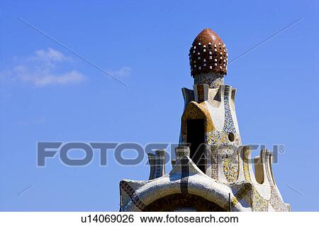Spain, Catalonia, Barcelona, Parc Guell View Large Photo Image Stock Photograph - Spain, Catalonia, Barcelona, Parc Guell. Fotosearch