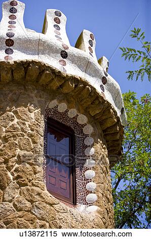 Stock Photography - Spain, Catalonia, Barcelona, Parc Guell. Fotosearch