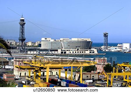 Stock Image - Spain, Catalonia, Barcelona, Port Vell. Fotosearch