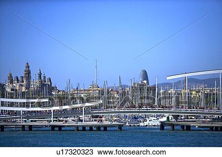 Stock Image - Spain, Catalonia, Barcelona, Port Vell. Fotosearch