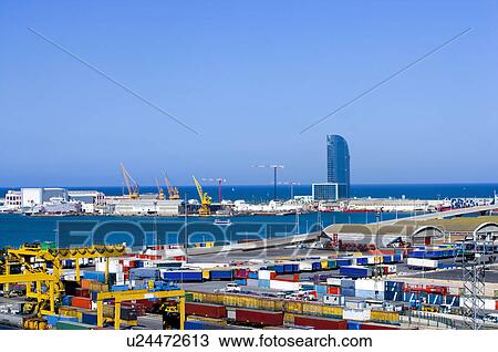 Stock Image - Spain, Catalonia, Barcelona, Port Vell. Fotosearch