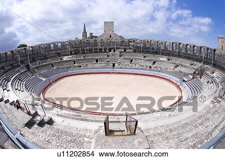 Arles, France, Exterior of the Arles antique Roman amphitheater's View Large Photo Image Picture - Arles, France, Exterior of the Arles antique Roman amphitheater's. Fotosearch