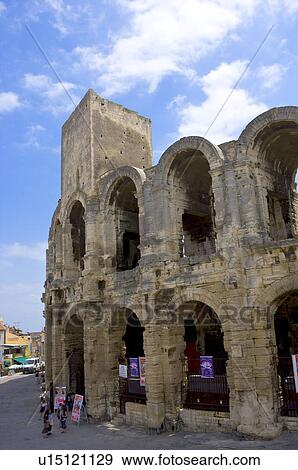 Arles, France, Exterior of the Arles antique Roman amphitheater's View Large Photo Image Stock Photo - Arles, France, Exterior of the Arles antique Roman amphitheater's. Fotosearch
