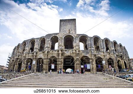 Arles, France, Exterior of the Arles antique Roman amphitheater's View Large Photo Image Stock Photography - Arles, France, Exterior of the Arles antique Roman amphitheater's. Fotosearch