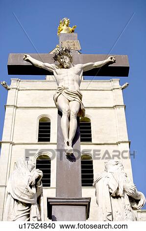 Stock Image - France, Provence, Avignon, Pope's Palace. Fotosearch