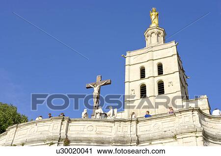 Stock Image - France, Provence, Avignon, Pope's Palace. Fotosearch