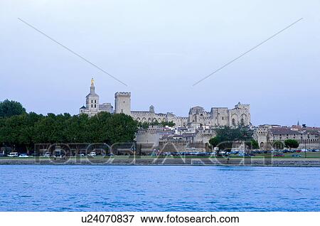 Stock Photo - France, Provence, Avignon, Pope's Palace. Fotosearch