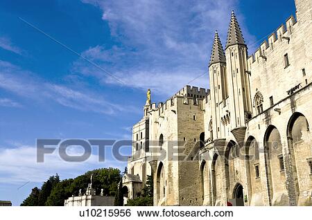 Stock Photograph - France, Provence, Avignon, Pope's Palace. Fotosearch