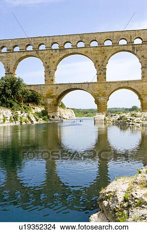 Pont du Gard Bridge, Roussillon, Languedoc, France View Large Photo Image Picture - Pont du Gard Bridge, Roussillon, Languedoc, France. Fotosearch