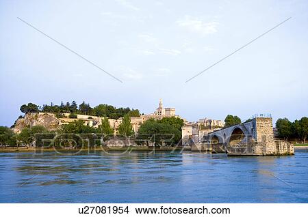 St. Benezet's Bridge over Rhone River, Avignon, Provence-Alpes-Cote d'Azur, France View Large Photo Image Picture - St. Benezet's Bridge over Rhone River, Avignon, Provence-Alpes-Cote d'Azur, France. Fotosearch