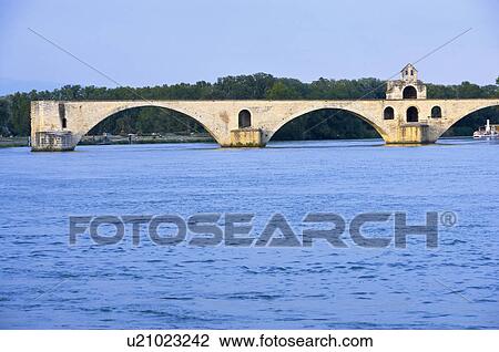 St. Benezet's Bridge over Rhone River, Avignon, Provence-Alpes-Cote d'Azur, France View Large Photo Image Stock Image - St. Benezet's Bridge over Rhone River, Avignon, Provence-Alpes-Cote d'Azur, France. Fotosearch