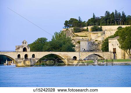 St. Benezet's Bridge over Rhone River, Avignon, Provence-Alpes-Cote d'Azur, France View Large Photo Image Stock Photo - St. Benezet's Bridge over Rhone River, Avignon, Provence-Alpes-Cote d'Azur, France. Fotosearch