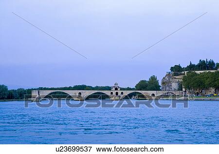 St. Benezet's Bridge over Rhone River, Avignon, Provence-Alpes-Cote d'Azur, France View Large Photo Image Stock Photo - St. Benezet's Bridge over Rhone River, Avignon, Provence-Alpes-Cote d'Azur, France. Fotosearch
