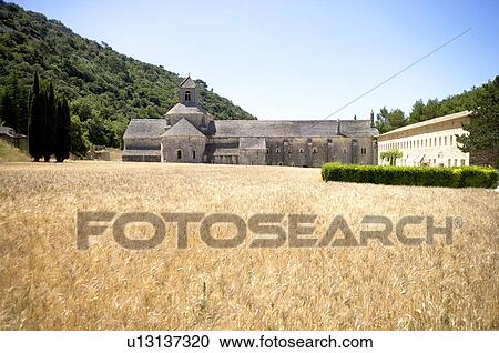 Abbaye de Senanque in Gordes, Provence-Alpes-Cote d'Azur, France View Large Photo Image Stock Image - Abbaye de Senanque in Gordes, Provence-Alpes-Cote d'Azur, France. Fotosearch