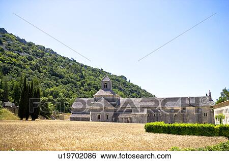 Abbaye de Senanque in Gordes, Provence-Alpes-Cote d'Azur, France View Large Photo Image Stock Photograph - Abbaye de Senanque in Gordes, Provence-Alpes-Cote d'Azur, France. Fotosearch