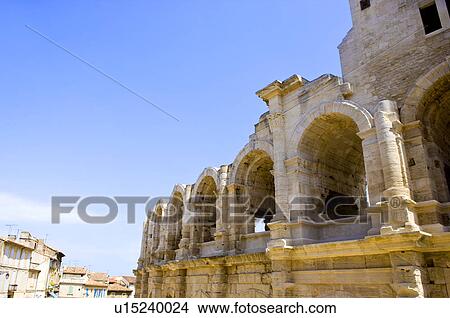 Antique Roman amphitheater's in Arles, Provence-Alpes-Cote d'Azur, France View Large Photo Image Picture - Antique Roman amphitheater's in Arles, Provence-Alpes-Cote d'Azur, France. Fotosearch
