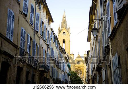 Stock Photograph - City View in Aix-en-Provence, Provence-Alpes-Cote d'Azur, France. Fotosearch