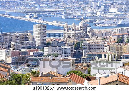 Stock Photo - City View in Marseille, Provence-Alpes-Cote d'Azur, France. Fotosearch