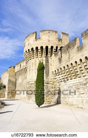 Fortified Wall in Avignon, Provence-Alpes-Cote d'Azur, France View Large Photo Image Stock Image - Fortified Wall in Avignon, Provence-Alpes-Cote d'Azur, France. Fotosearch
