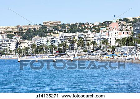 Beach and Coastline in Nice, Provence-Alpes-Cote d'Azur, France, Europe View Large Photo Image Stock Image - Beach and Coastline in Nice, Provence-Alpes-Cote d'Azur, France, Europe. Fotosearch