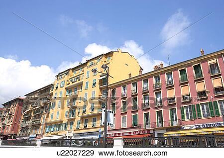 Building in the Fishing boats dock, Nice, French Riviera, France, Europe View Large Photo Image Stock Photo - Building in the Fishing boats dock, Nice, French Riviera, France, Europe. Fotosearch