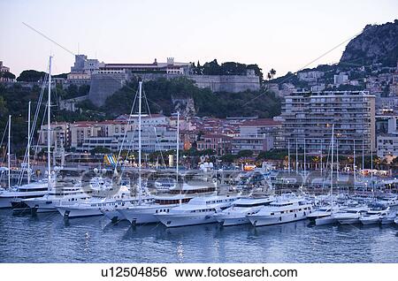 Stock Photograph - Harbor in Monaco. Fotosearch