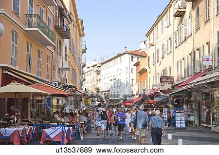 Stock Photo - Nice, Provence-Alpes-Cote d'Azur, France, Europe. Fotosearch