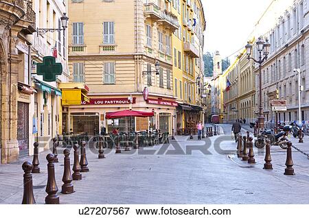 Stock Photo - Nice, Provence-Alpes-Cote d'Azur, France, Europe. Fotosearch