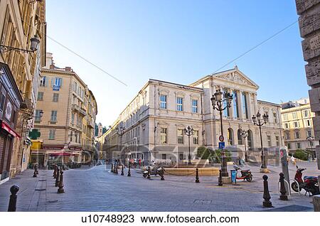 Stock Image - Palais De Justice, Nice, Provence-Alpes-Cote d'Azur, France, Europe. Fotosearch