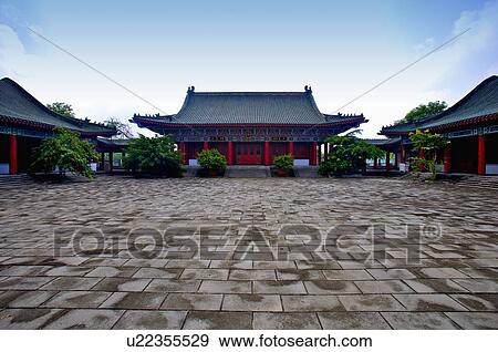 Taiwan, Kaohsiung, Confucian Temple View Large Photo Image Stock Photo - Taiwan, Kaohsiung, Confucian Temple. Fotosearch
