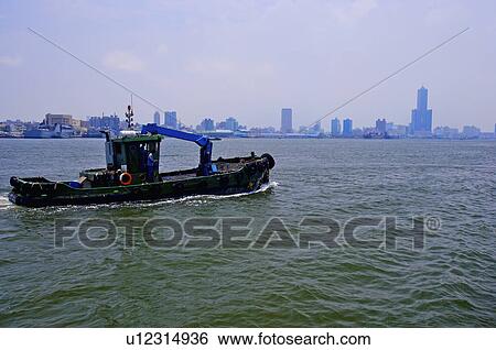 Taiwan, Kaohsiung, Kaohsiung Harbor View Large Photo Image Stock Photograph - Taiwan, Kaohsiung, Kaohsiung Harbor. Fotosearch
