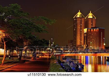 Taiwan, Kaohsiung, Love River View Large Photo Image Stock Image - Taiwan, Kaohsiung, Love River. Fotosearch