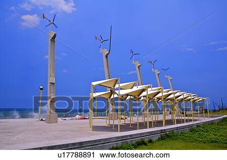 Taiwan, Kaohsiung, Qijin, Wind Turbine Park View Large Photo Image Stock Image - Taiwan, Kaohsiung, Qijin, Wind Turbine Park. Fotosearch
